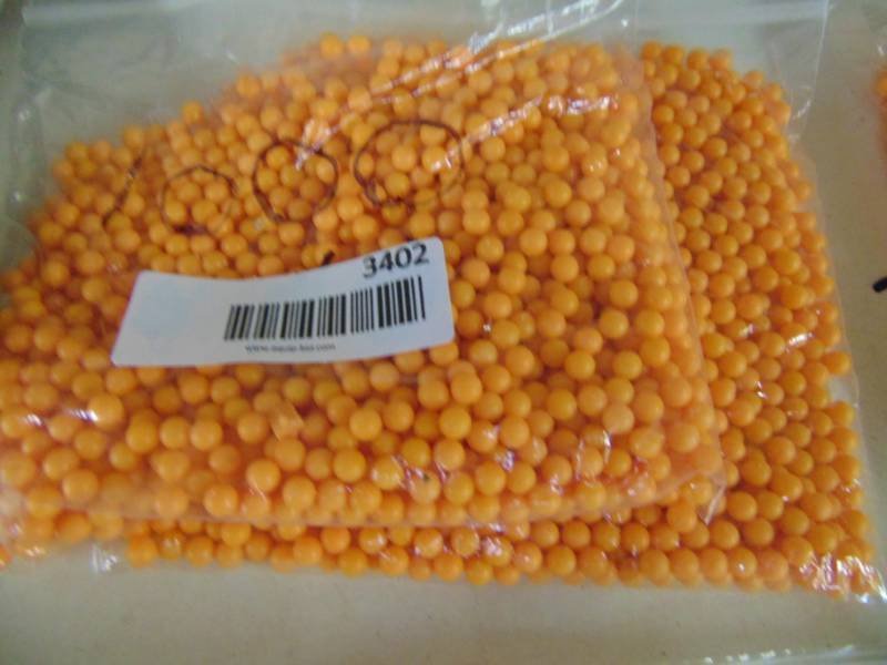 lot 3402 image: ORANGE BBS 1,000 PER BAG AND 2 BAGS - 2,000 TOTAL