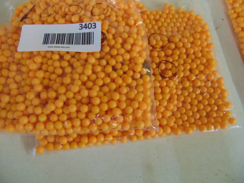 lot 3403 image: ORANGE BBS 1,000 PER BAG AND 2 BAGS - 2,000 TOTAL