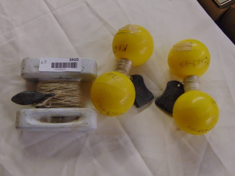 lot 3410 image: FLOAT MARKER LINES - SET OF 3