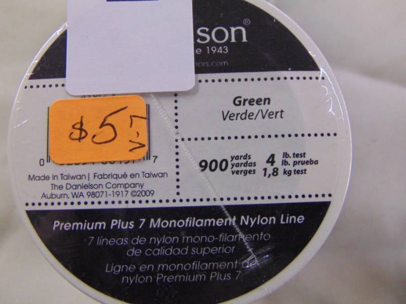 lot 3412 image: LOT OF 2......... 4# TEST FISHING LINE- GREEN