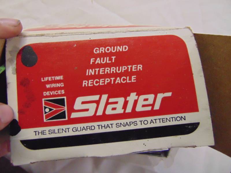 lot 3432 image: ONE SLATER GFCI RECEPTACLE BROWN