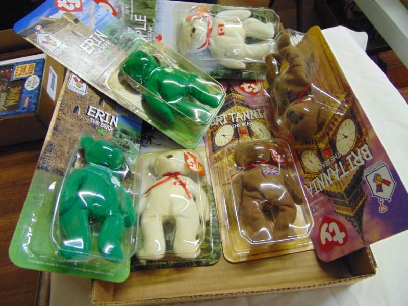lot 3453 image: LOT OF 6 BEANIE BABIES - NIP