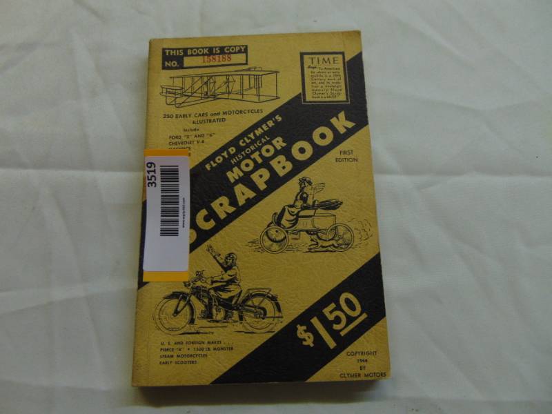 lot 3519 image: FLOYD CLYMERS HISTORICAL MOTOR SCRAPBOOK