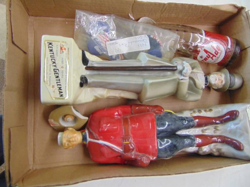 lot 3596 image: WHISKEY DECANTERS 2 TOTAL