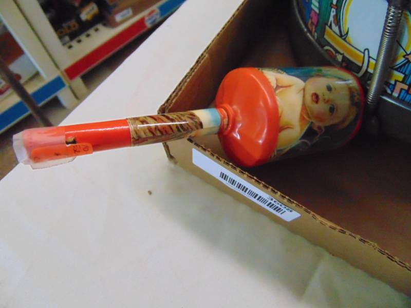 lot 3608 image: DRUM, RATTLE, ETC