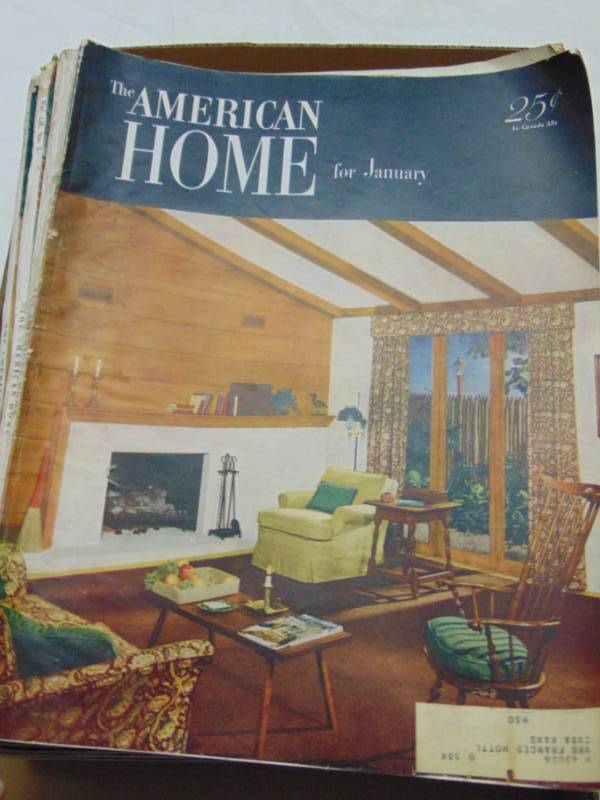 lot 3671 image: AMERICAN HOME MAGAZINES