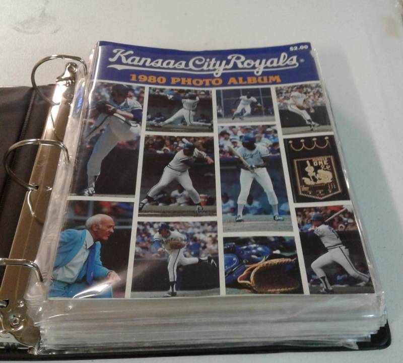 lot 1059 image: Full Collection of 1980s Kansas City Royals Yearbooks Entire Run From 1980-1989 Including Bonus Materials