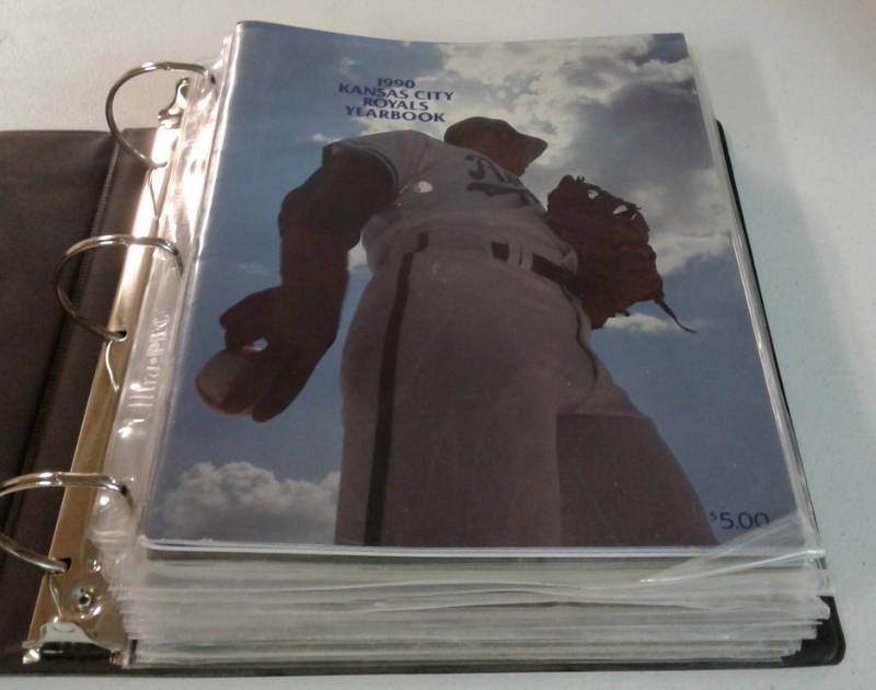 lot 1061 image: Full Collection of 1990s Kansas City Royals Yearbooks Entire Run From 1990-1998 Including Bonus Materials