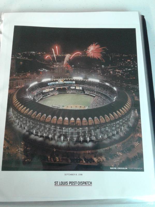 lot 1064 image: Massive Collection of St. Louis Cardinals Stadium Giveaways, 8x10s, Jumbo Cards, Autographs, over 30 Pictures