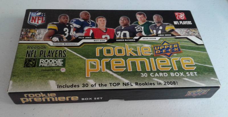 lot 1151 image: Complete 2008 Upper Deck Rookie Premiere Photoshoot 30 Football Card Tradiing Set - All Rookies - Matt Ryan & More