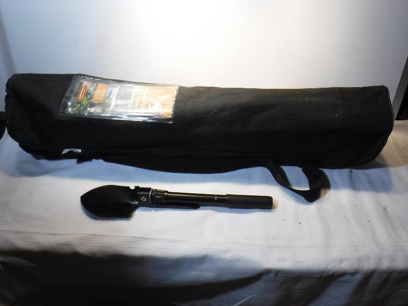 lot 1252 image: Camp shovel and aluminum table