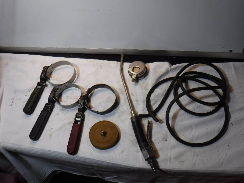 lot 1296 image: oil filter wrenches plus a bonus items
