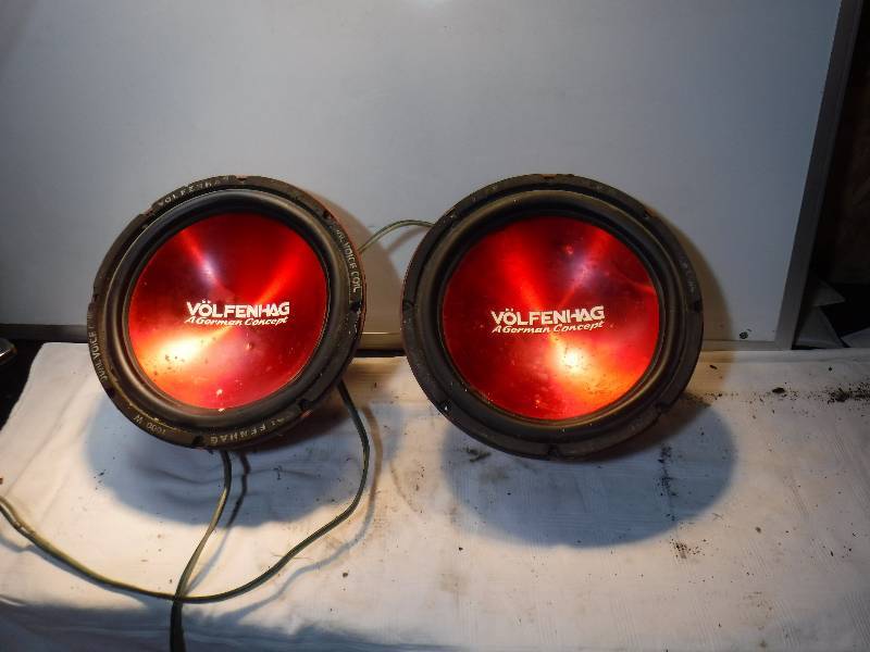 lot 7386 image: 12 inch subs Volfenhag car stereo speakers