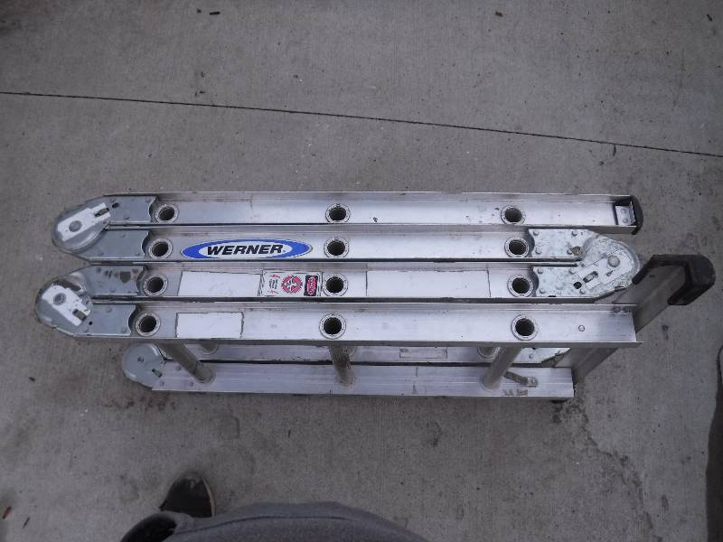 lot 7434 image: werner folding ladder