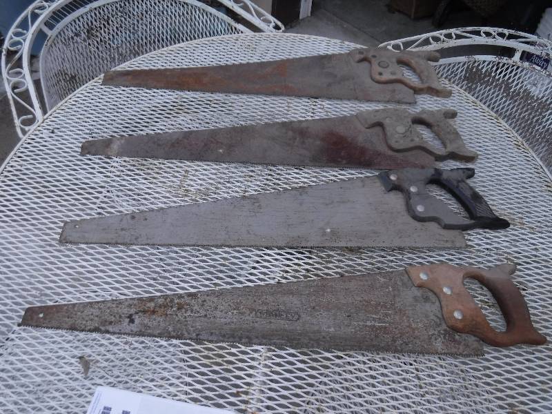 lot 7443 image: hand saw lot