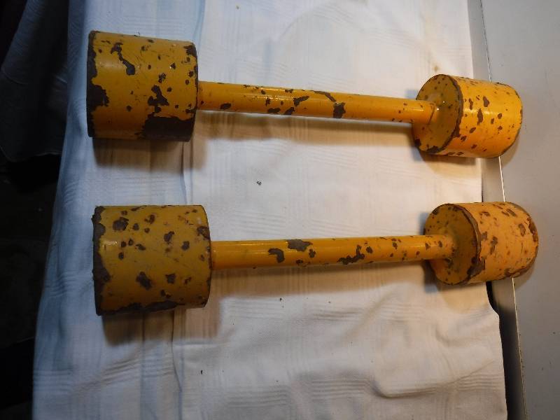 lot 7537 image: steel roller weights