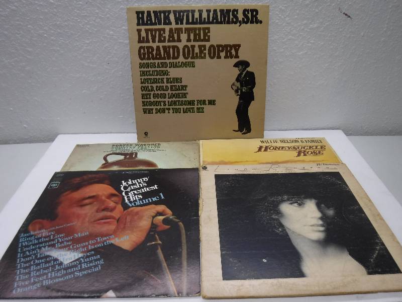 lot 7195 image: Johnny Cashs greatest hits and more record lot