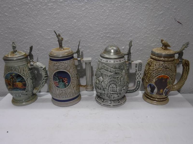 lot 7207 image: Beer stein collectors lot