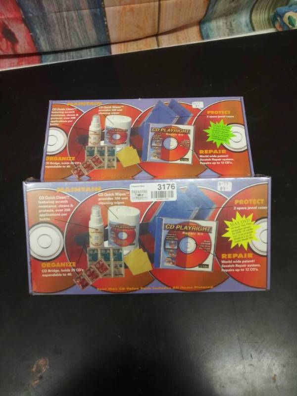 lot 3176 image: 2 CD Player Cleaning Kits