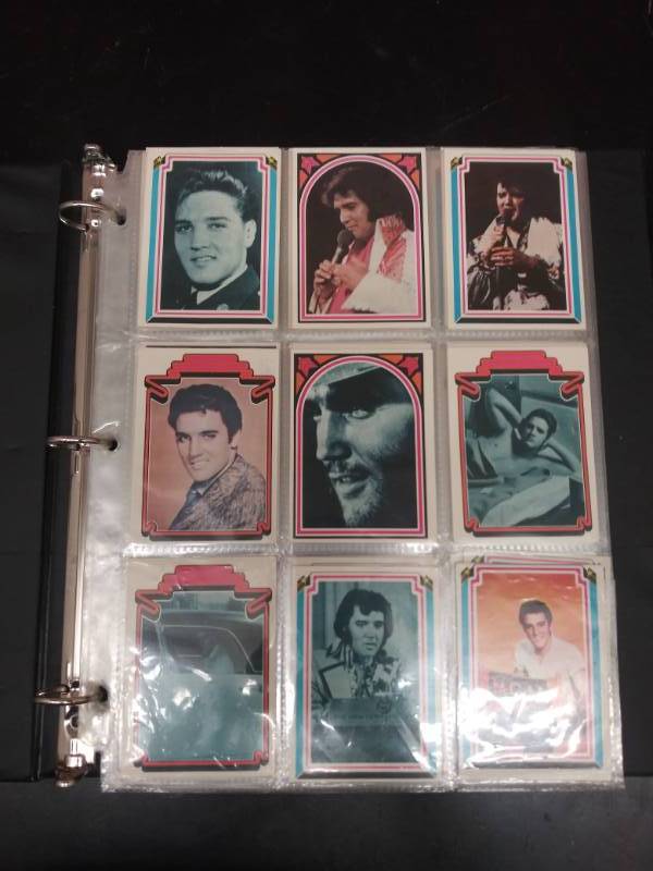 lot 3184 image: Book of Elvis Presley Collectible Trading Cards