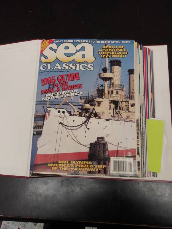 lot 3186 image: Collection of Sea Classics Binder for Military Lovers