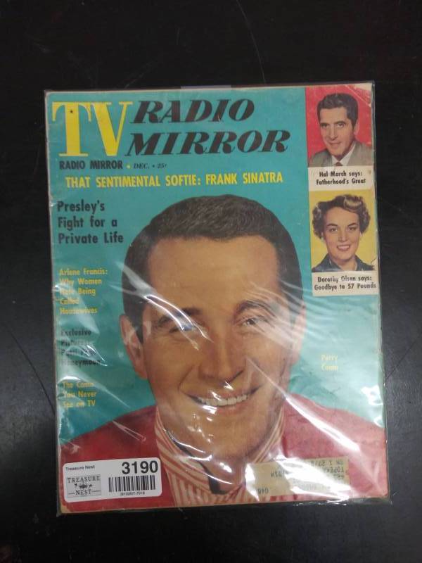 lot 3190 image: Publication of Frank Sinatra on Radio Mirror 1957