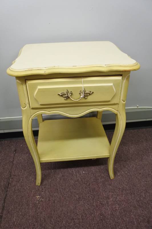 lot 1108 image: 1960s Henry Link French Provincial Style Night Stand&nbsp