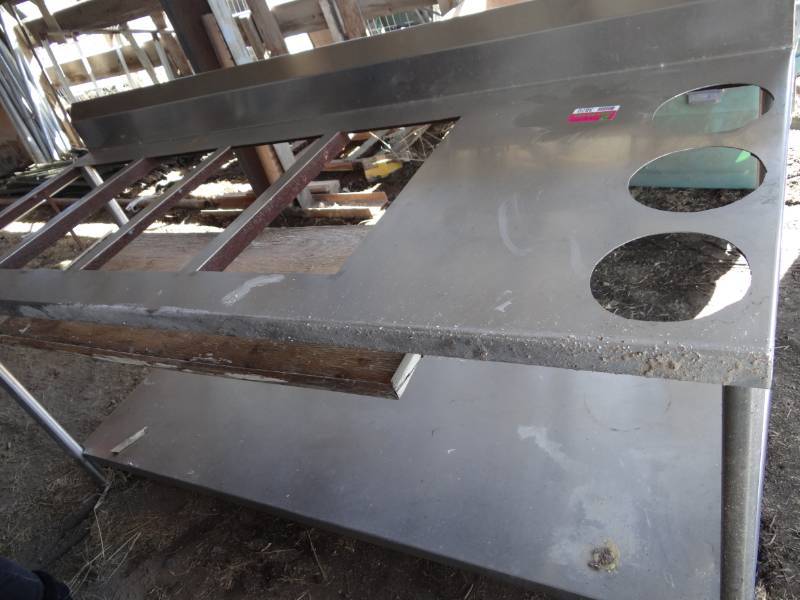 lot 3870 image: Two Stainless Steel Tables