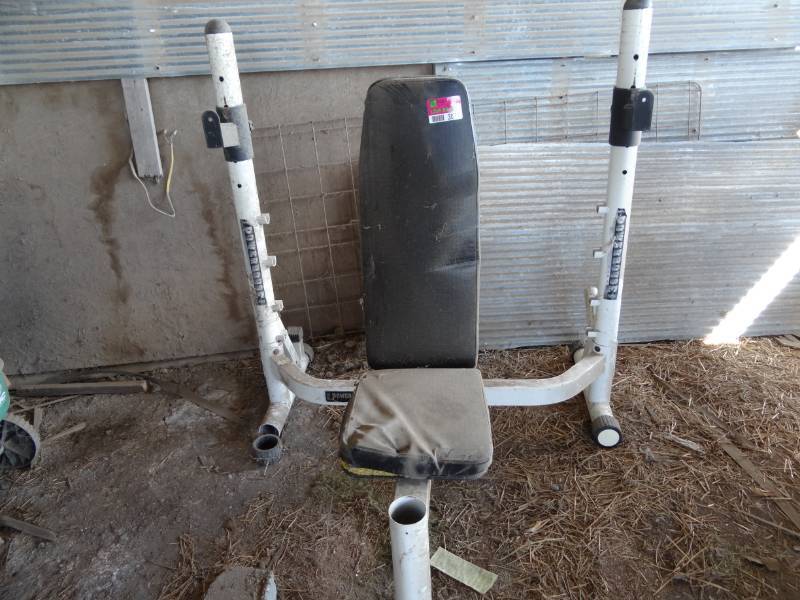 lot 3872 image: Powerhouse Weight Bench With Weight Tree