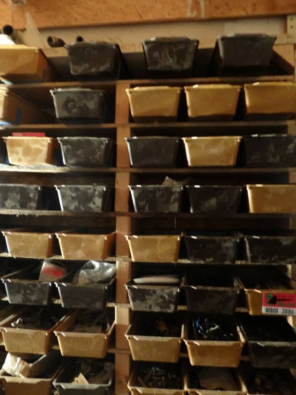 lot 3886 image: Various screws, nails and bolts with storage and dresser