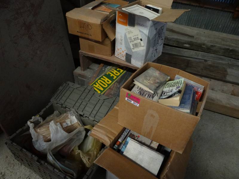 lot 3912 image: 5 Boxes of Popular Books, and More
