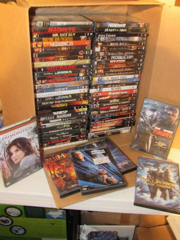 lot 5038 image: Box of DVD movies - 67 count