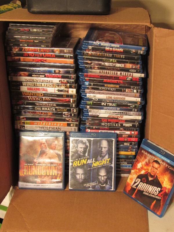 lot 5049 image: Box of DVD & Blu Ray Movies - 75 Total