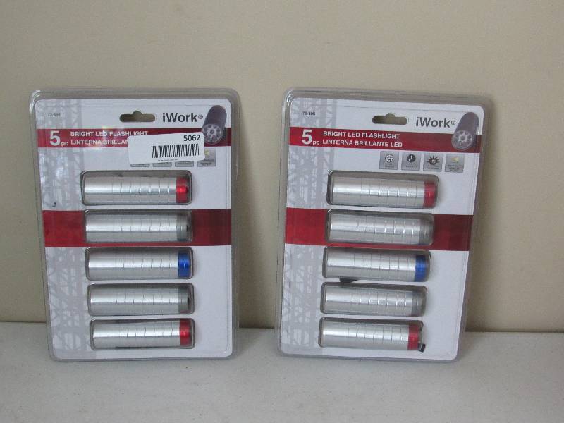 lot 5062 image: 2 - 5 pack iWork LED Flashlights