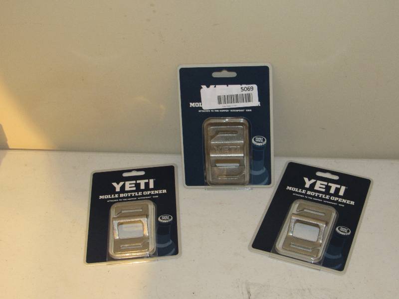 lot 5069 image: 3 Yeti Molle Bottle Opener