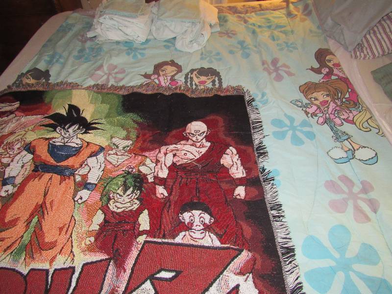 lot 5198 image: Blanket, comforter and sheets