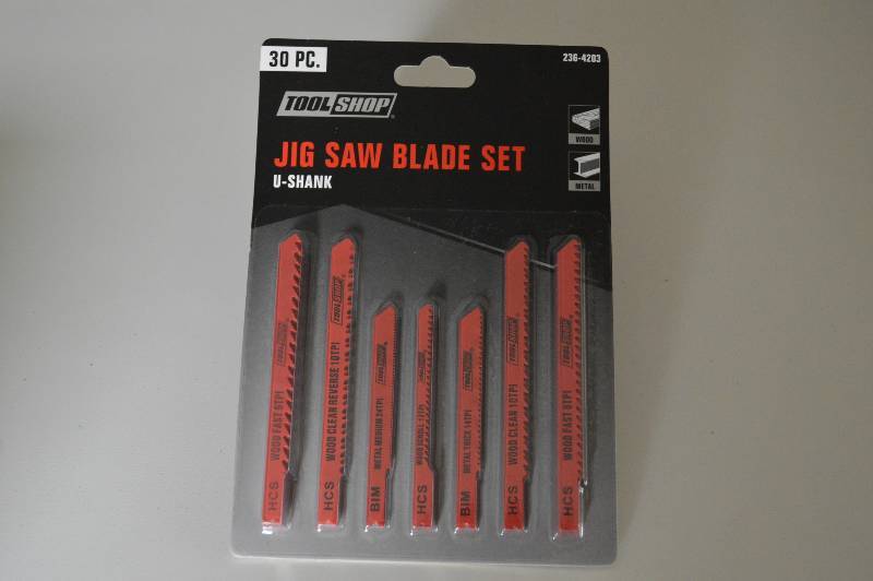lot 1029 image: 30 Pc Jig Saw Blade Set - New