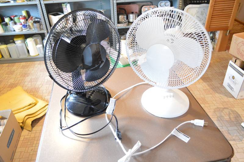 lot 1334 image: 2 oscillating fans