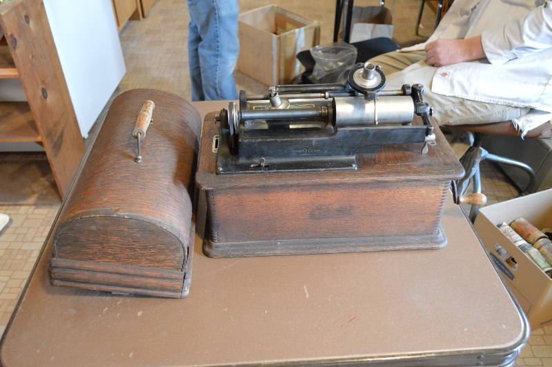 lot 1484 image: Thomas A. Edison Home Phonograph - No horn