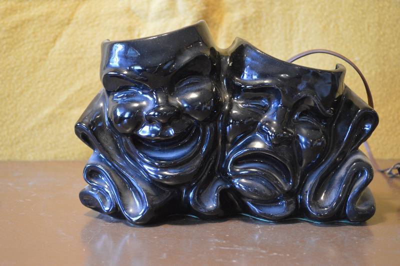 lot 1496 image: TV Lamp - drama mask style