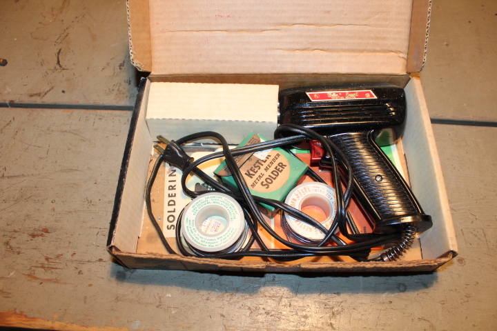 lot 1396 image: Weller Solder Gun with 2 rolls of Solder