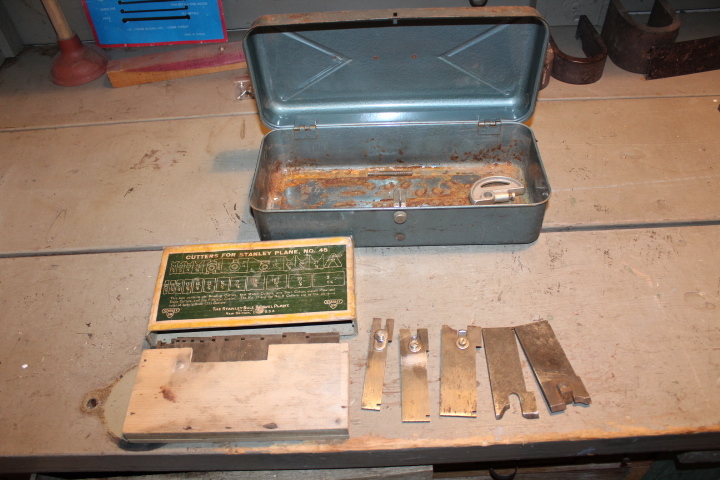 lot 1409 image: Cutters for Stanley Plane No 45