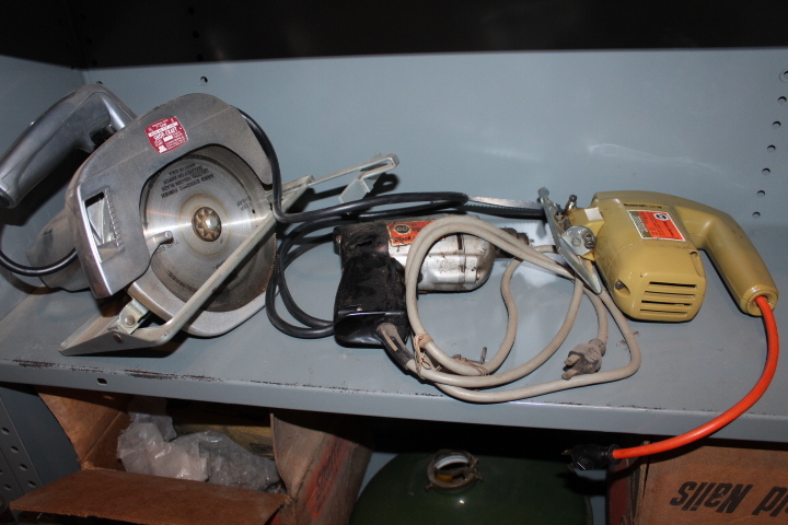 lot 1413 image: Circular Saw, Drill and Jig Saw