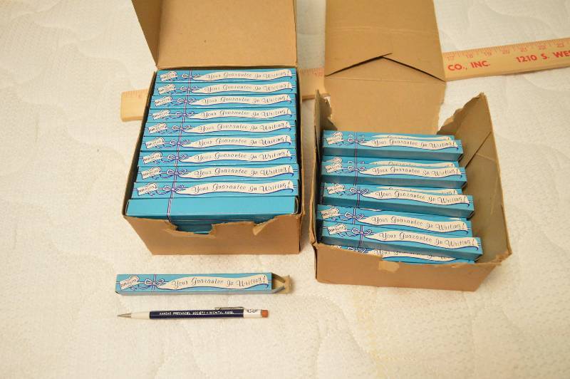 lot 1555 image: Over 60 Eversharp Pencils with local engraving - individually boxed