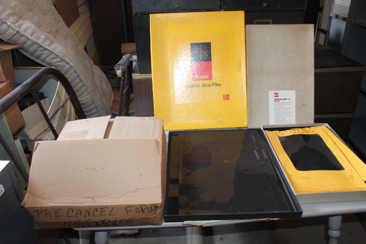 lot 1603 image: Lot of Graphic Arts Film  Negatives