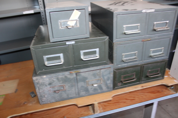 lot 1611 image: 6 Card Cabinets