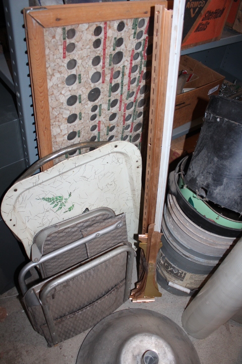 lot 1629 image: CATCH ALL LOT Umbrella Base, 5 Gallon Buckets and more