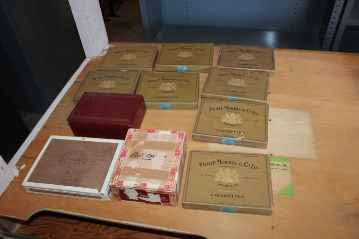 lot 1727 image: 8 Phillip Morris Cigarette Boxes