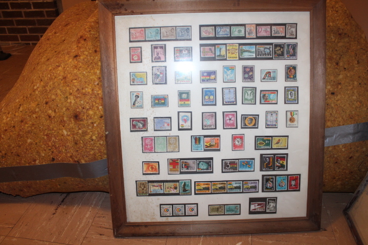 lot 1749 image: 2 Frames of Stamps