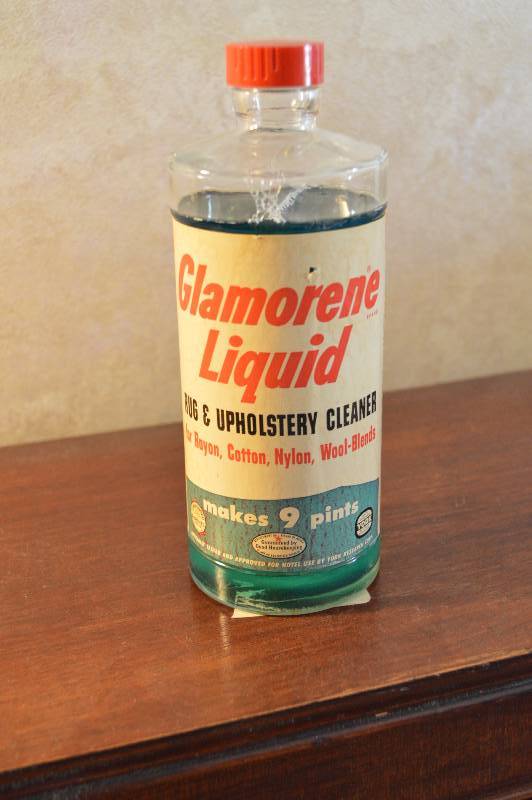 lot 1785 image: Upholstery cleaner bottle (glass)